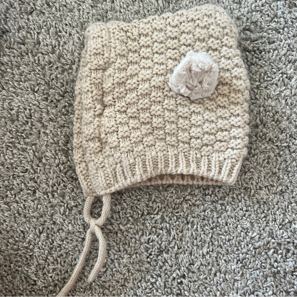 Zara Baby Furry Ear Warm Winter Hat 3-6 Months